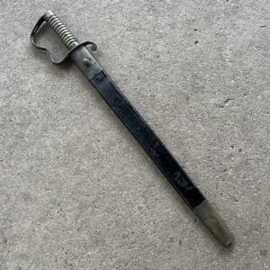 British Model 1856 Pioneer Sawback Short Sword With Scabbard 1899 Dated