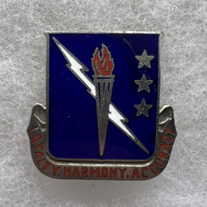 US Army 93rd Signal Battalion DUI Clutchback Foreign Made