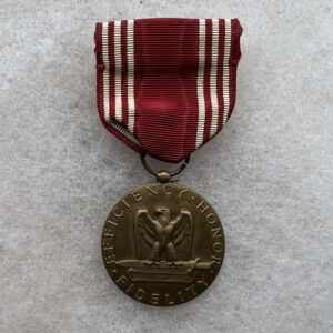 WW2 US Army Good Conduct Medal Engraved