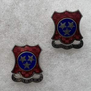 WW2 US Army 504th Coastal Artillery DUI Set Screwback NS Meyer