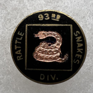 US Army 93rd Division Lapel Pin