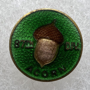 US Army 86th Infantry Division Lapel Pin Sew On Button