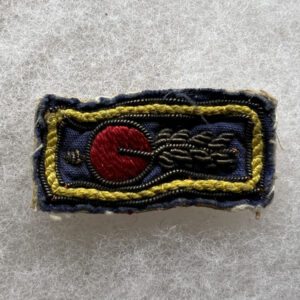 WW2 US Office Of Strategic Services OSS Chinese Commando Collar Insignia Bullion Theater Made Rare