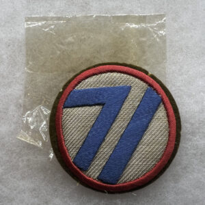US Army 71st Infantry Division Patch German Made With Cellophane