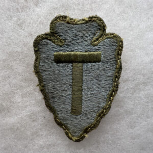 WW2 US Army 36th Infantry Division Patch OD Border Greenback Worn