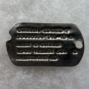 WW2 US Army 6th Armored Division 15th Tank Battalion Dog Tag Single 2x Bronze Star