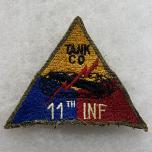 US Army 11th Infantry Tank Company Armored Triangle Patch German Made