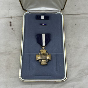 US Navy Cross Medal Set In Case