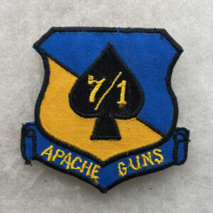 US Army 1st Cavalry 7th Squadron Guns Pocket Patch Vietnamese Made