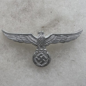 WW2 German Customs Visor Hat Metal Eagle Insignia