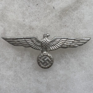 WW2 German Army Metal Visor Hat Cap Eagle Insignia