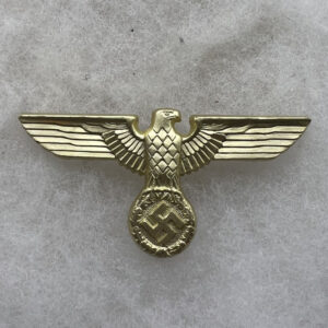 WW2 German NSDAP / Political Cap Eagle Metal Insignia