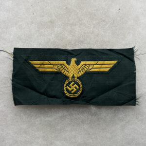 WW2 German Coastal Artillery Breast Eagle Bevo Woven