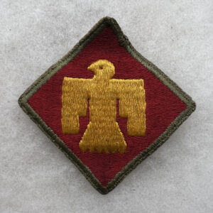 WW2 US Army 45th Infantry Division Patch OD Border Greenback