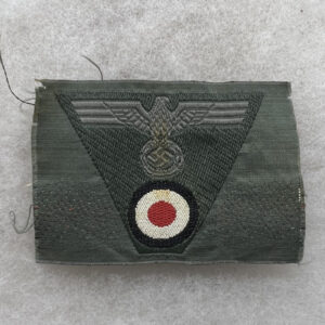 WW2 German Army Trapezoid Bevo Woven Cloth Cap Insignia
