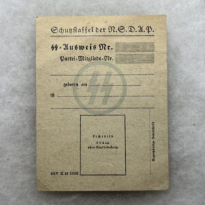 WW2 German Elite ID Card Document Blank