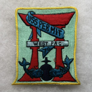 US Navy USS Permit West Pac 1970 Submarine Patch Japanese Made