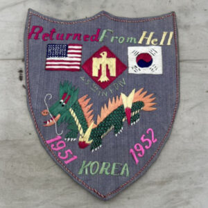 Korean War US Army 45th Infantry Division Returned From Hell Souvenir Jacket Patch Korean Made