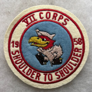US Army 7th Corps 1958 Shooting Patch Felt German Made