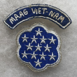 US Army MAAG Vietnam Advisory Group Patch Set Theater Made Tab