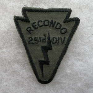 US Army 25th Infantry Division Recondo Patch Twill Subdued