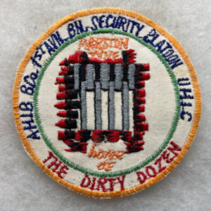 US Army 1st Aviation Battalion Security Platoon Pocket Patch Vietnamese Made