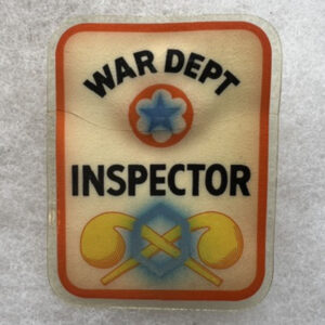 WW2 US Army War Department Inspector Chemical Corps Badge / Pin