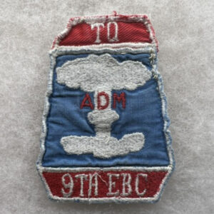 US Army 9th Engineer Atomic Demolition Munition Pocket Patch German Made