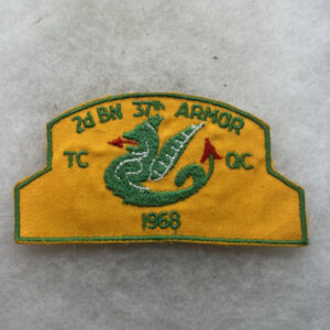 US Army 37th Armor 1968 Pocket Patch German Made
