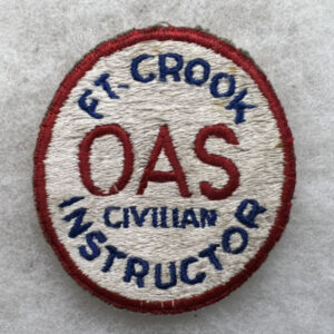 WW2 US Army Fort Crook Civilian Instructor Patch
