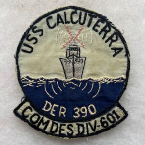 US Navy USS Calcuterra DER 390 Patch Vietnamese Made