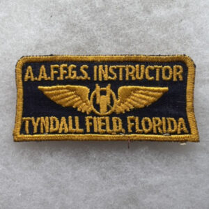 WW2 US Army Air Force Tyndall Field Florida Gunnery Instructor Patch