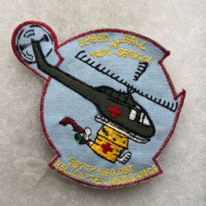 US Army 587th Medical Detachment Helicopter Ambulance Pocket Patch Vietnamese Made