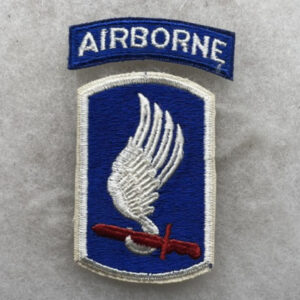 US Army 173rd Airborne Brigade Patch / Tab Set Cut Edge