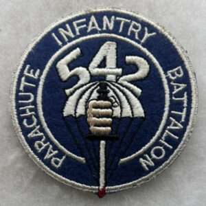 WW2 US Army Airborne 542nd Parachute Infantry Battalion Patch Felt