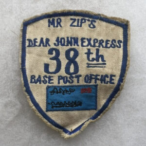 US Army 38th Base Post Office Pocket Patch Vietnamese Made