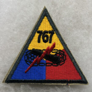 US Army 767th Armored Patch AG Border Armored Triangle