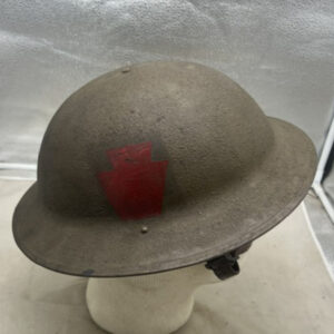 WW1 US Army 28th Infantry Division Painted M-1917 Helmet Complete Size 7 1/8