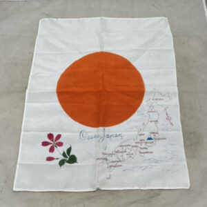 US Souvenir Silk Painted Flag Osaka Japan