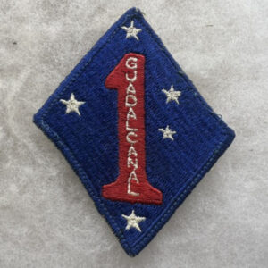 WW2 US Marine Corps 1st Marine Division Guadalcanal Patch Worn