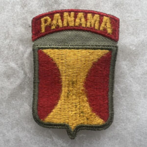 WW2 US Army Panama Department Patch Attached Tab