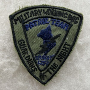 USAF Military Working Dog Patrol Team Patch Theater Made