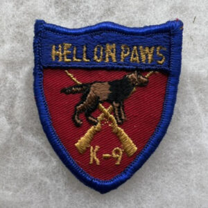 US Army K-9 Hell On Paws Patch