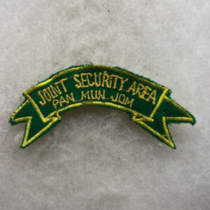 US Army Joint Security Area Scroll Felt Korean Made
